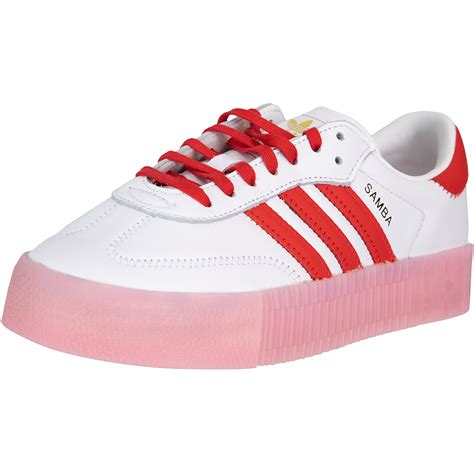 adidas schuhe rot weiß damen|Rote Sneaker .